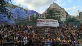 Manifestación feminista para protestar contra la violación de una joven en las fiestas de Gràcia / PB