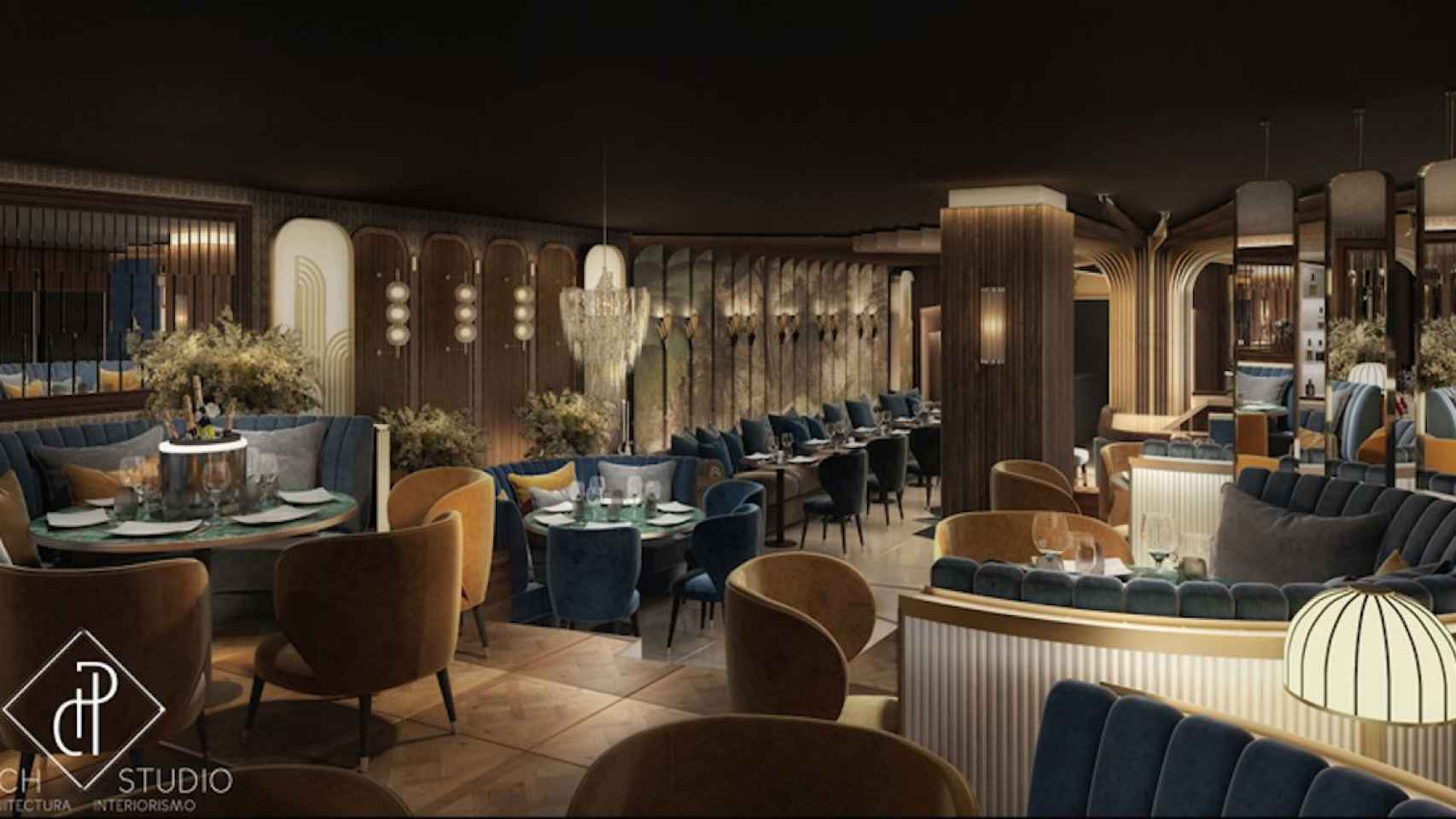 Render del nuevo restaurante de Gatsby / DPOCH STUDIO