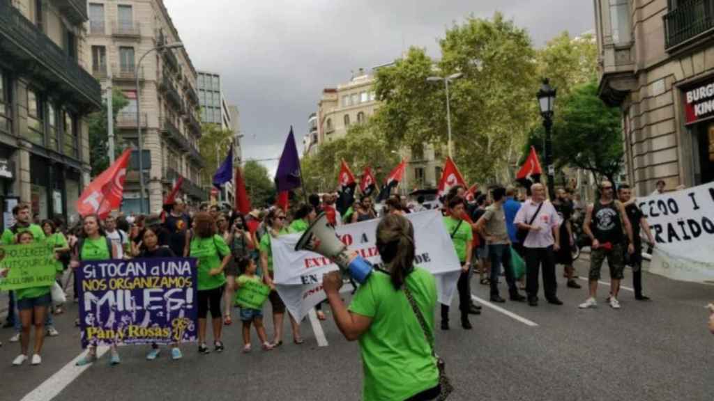 Las Kellys en una manifestación / LAS KELLYS BARCELONA