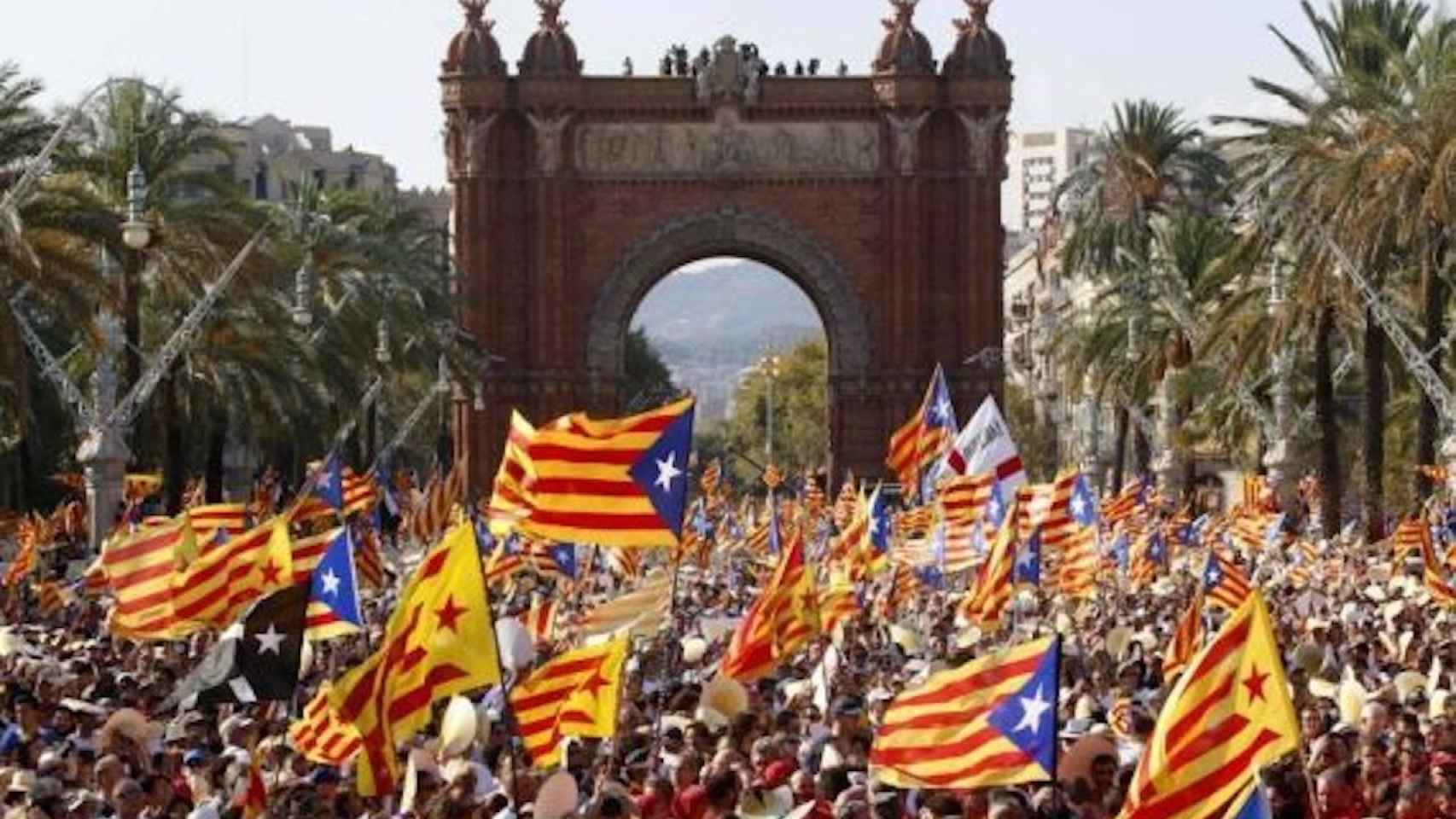 El epidemiólogo del Clínic desaconseja masificar la Diada. En la imagen el 11S de hace dos años