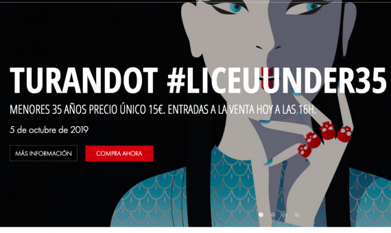 Anuncio de la edición Liceu 'Under 35' / LICEU