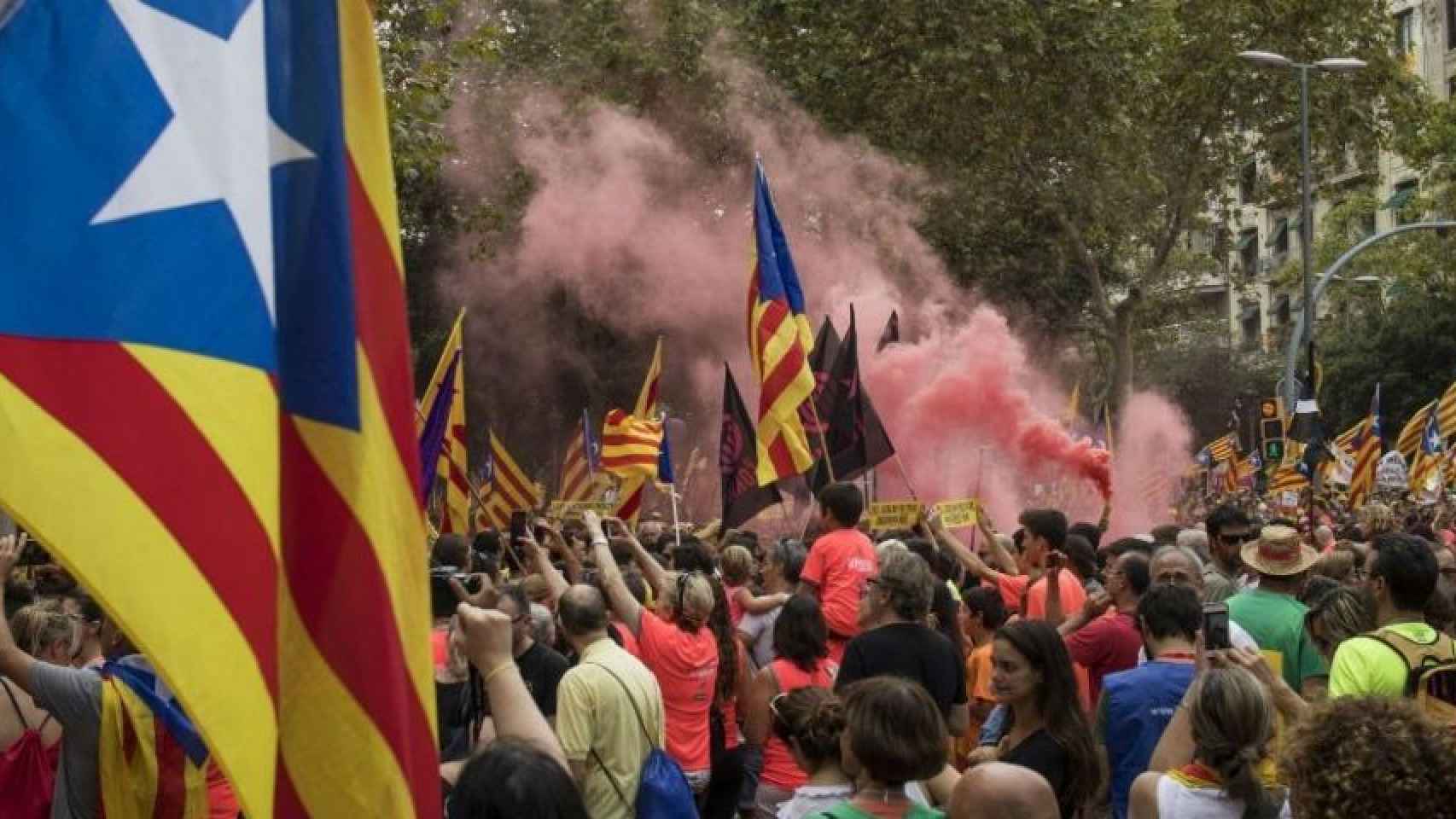 Manifestación de la Diada en Barcelona / HUGO FERNÁNDEZ