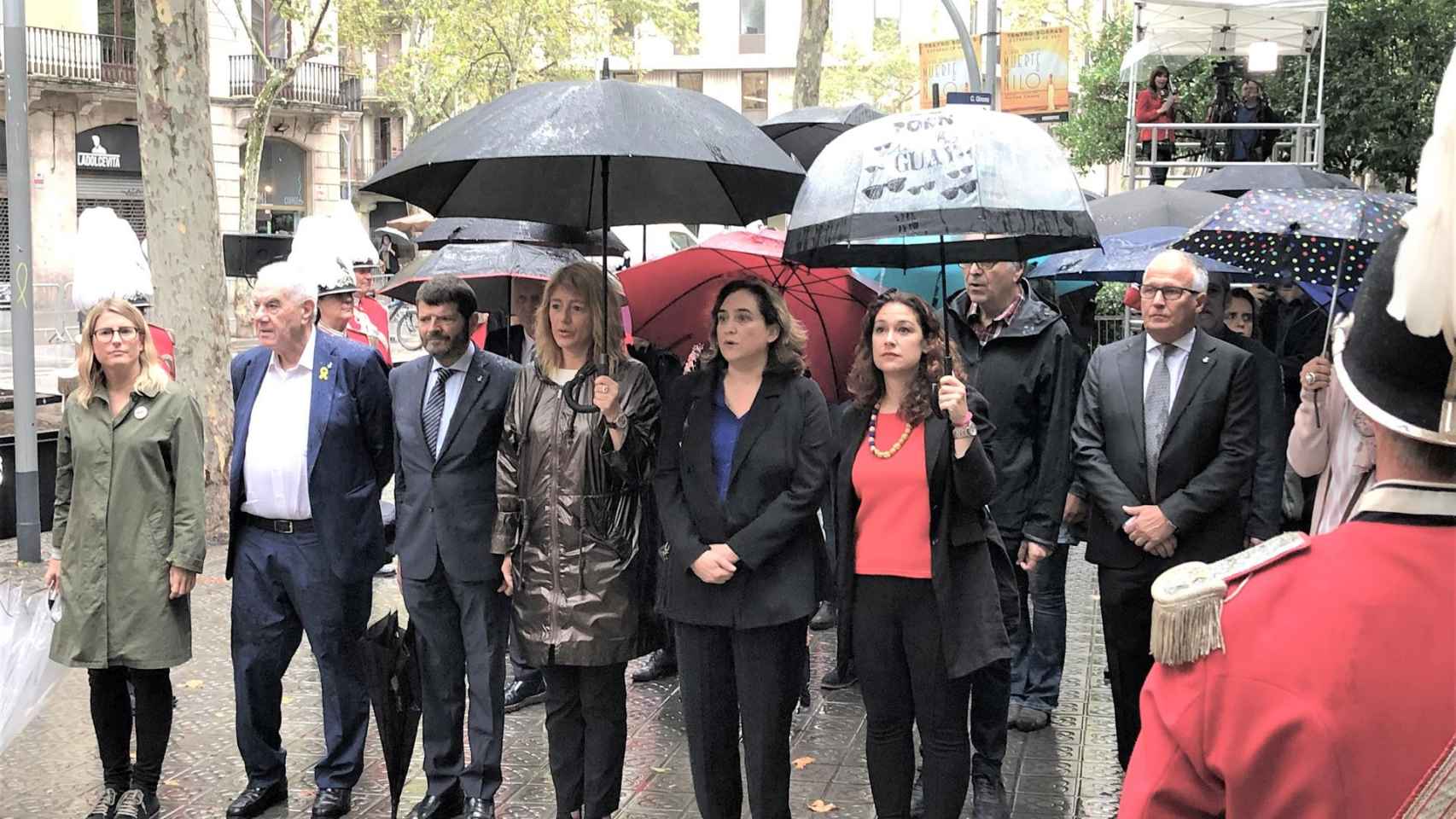 Ada Colau durante la ofrenda floral en Barcelona / EUROPA PRESS