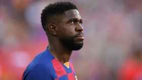 El jugador del FC Barcelona Samuel Umtiti