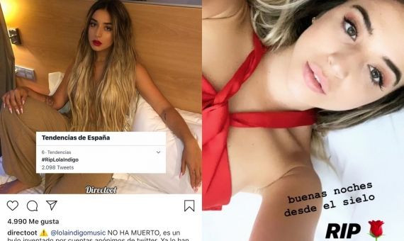 Las redes sociales matan a Lola Índigo y ella manda un beso desde el cielo / MA