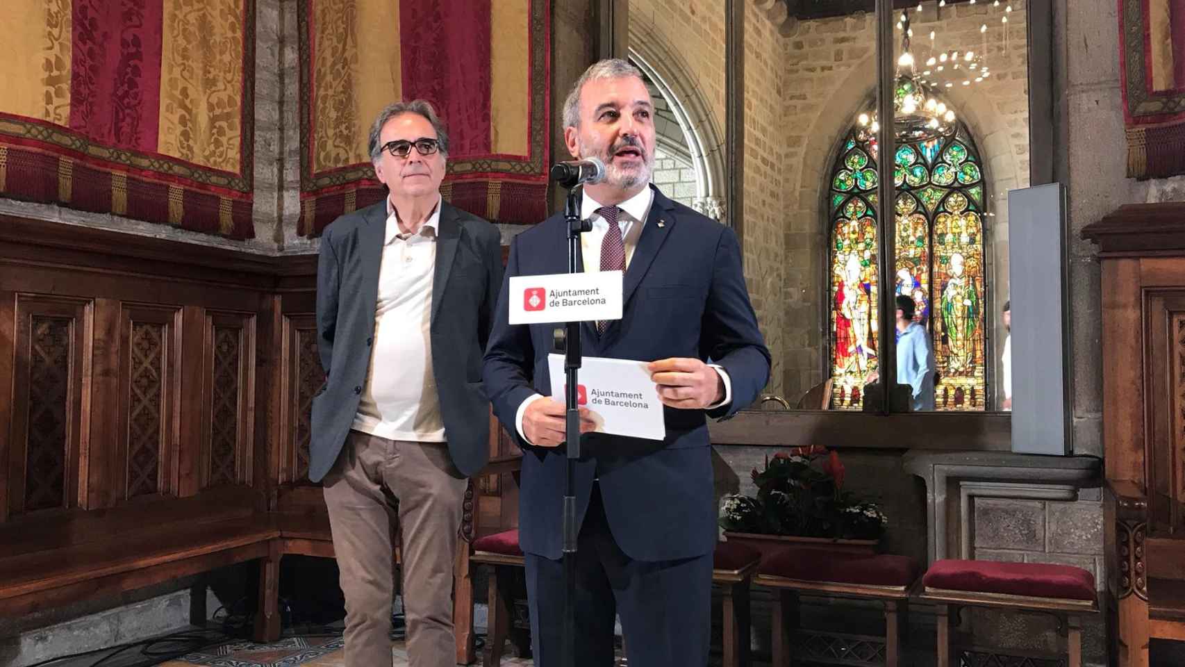 Jaume Collboni junto a Joan Subirats / EUROPA PRESS