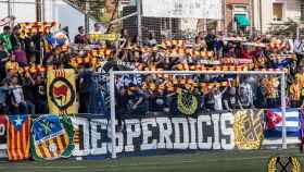 Una imagen de archivo de los ultras del Sant Andreu, 'Desperdicis' / TWITTER