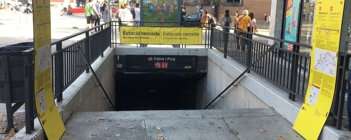 La estación de metro de Fabra i Puig, en una imagen de archivo / ARCHIVO