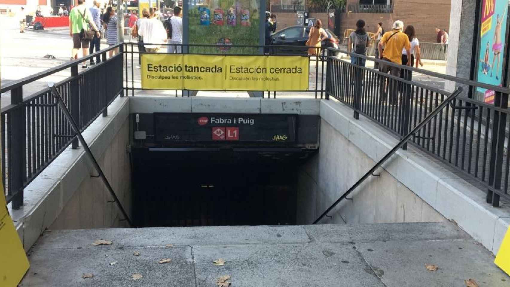 La estación de metro de Fabra i Puig, en una imagen de archivo/ RP