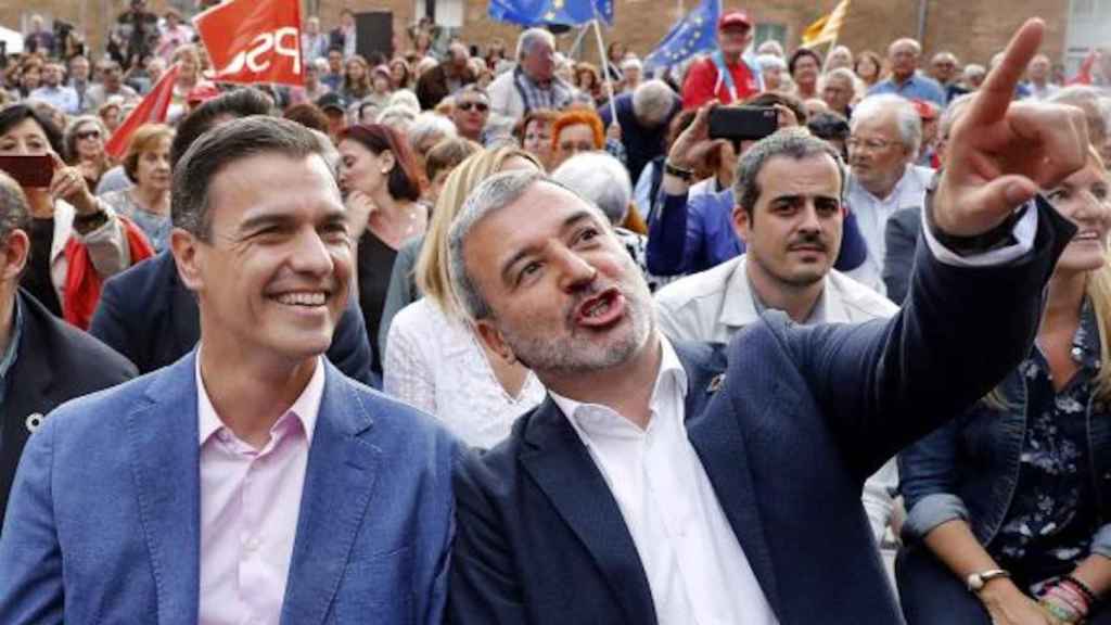 Pedro Sánchez y Jaume Collboni, en un acto en Barcelona / EFE