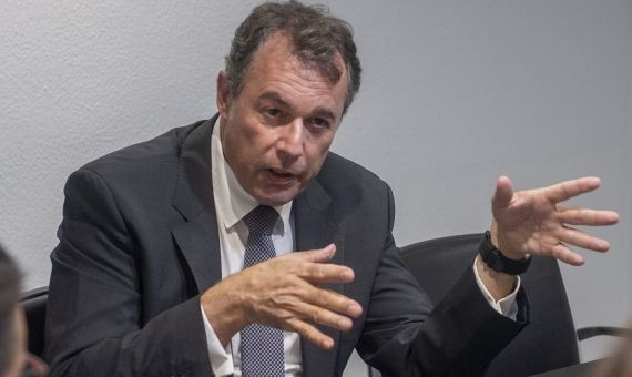 Gerardo Roca durante la entrevista en la redacción de Metrópoli Abierta / LENA PRIETO