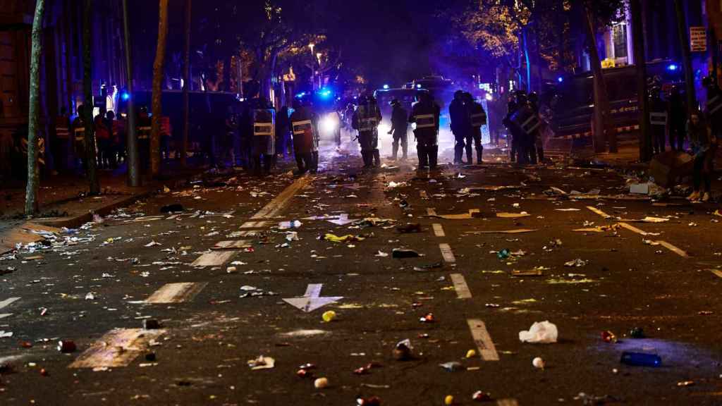 Afectaciones en las arterias de Barcelona tras los incidentes entre independentistas y policía / EFE