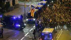 Imagen de archivo de a Prefactura de la Policía Nacional de Via Laietana blindada por los Mossos