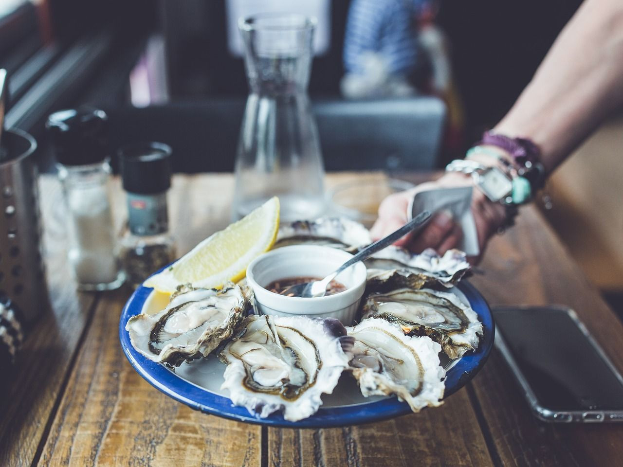 Ración de ostras en uno de estos restaurantes