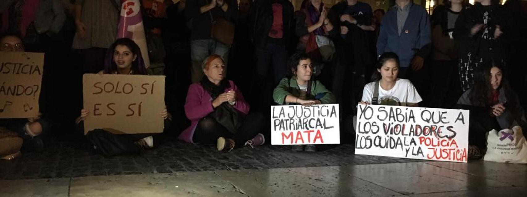 Así se ha vivido la protesta contra La Manada de Manresa en Barcelona