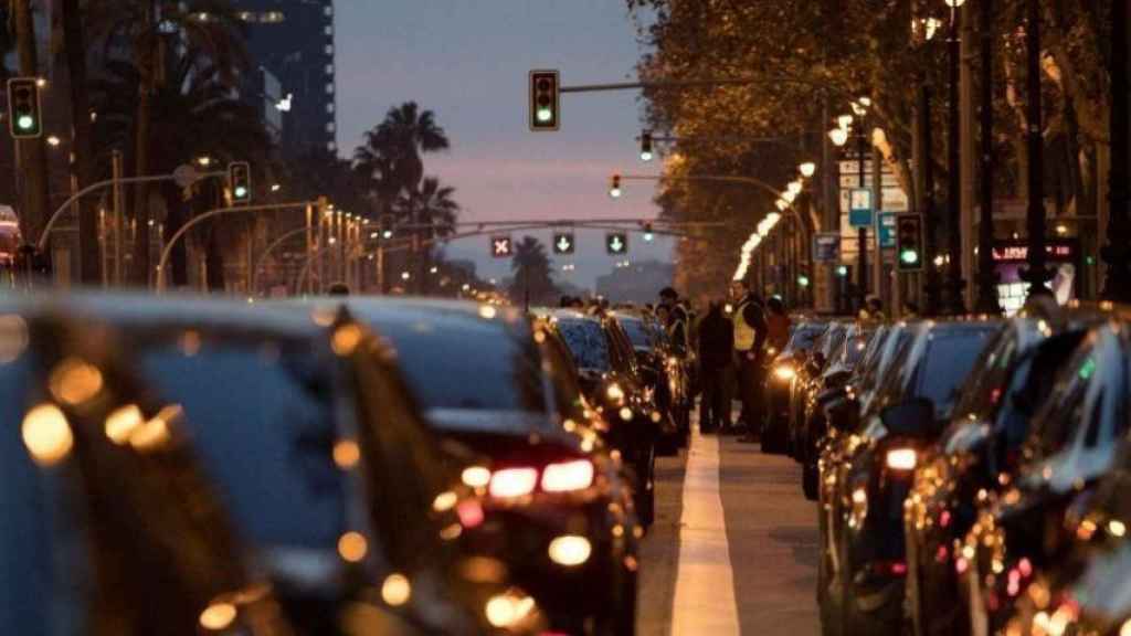 Vehículos Cabify en la Diagonal de Barcelona / EFE