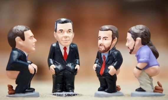 Imagen con las figuritas de políticos 'caganers' / EFE