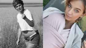 Laura Escanes en dos imágenes de su perfil de Instagram, una de ellas criticada por el diario de Eduardo Inda / INSTAGRAM