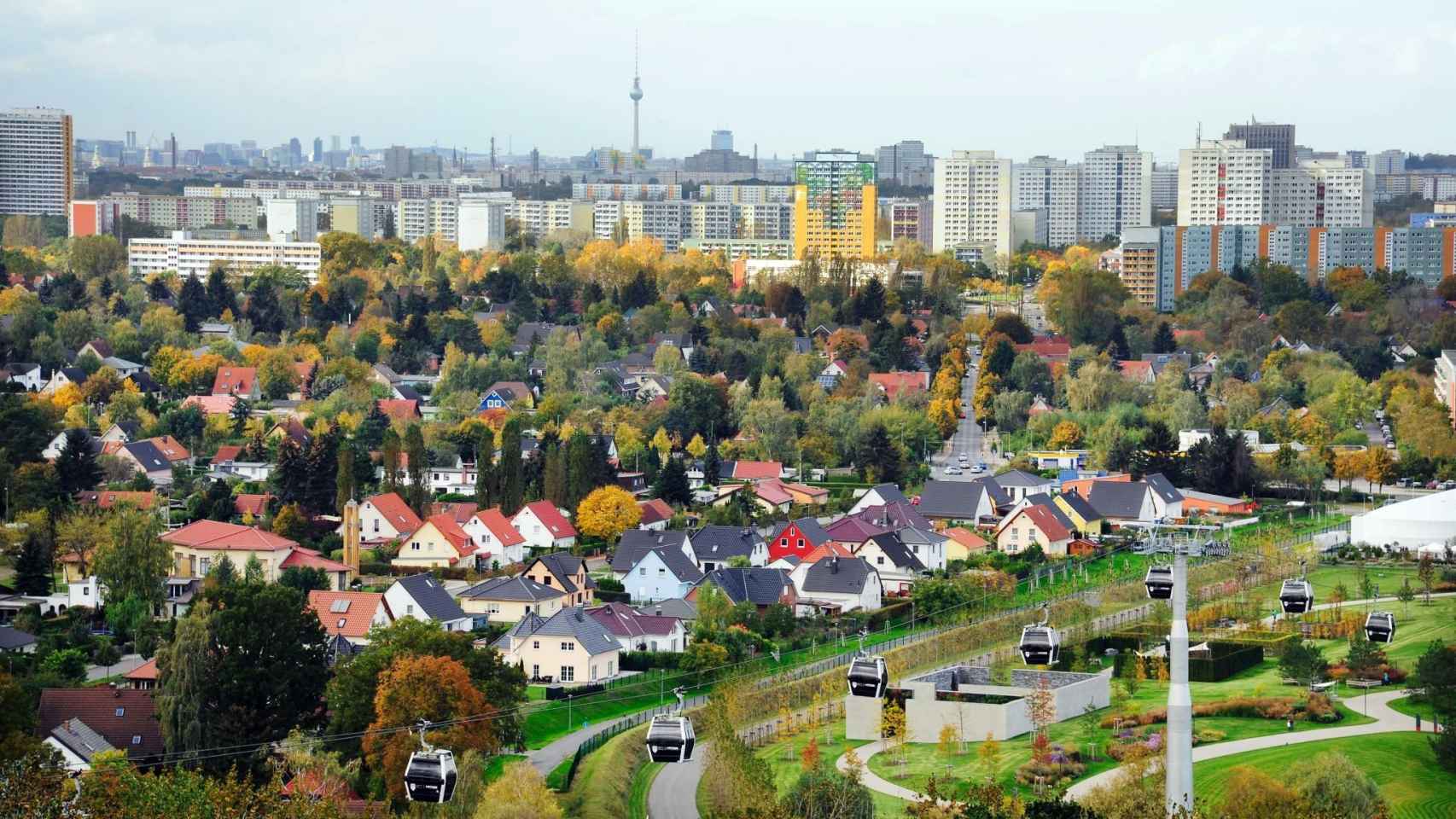 Distrito de Hellersdorf, Berlin, donde ha sido encontrada la bomba de la Segunda Guerra Mundial
