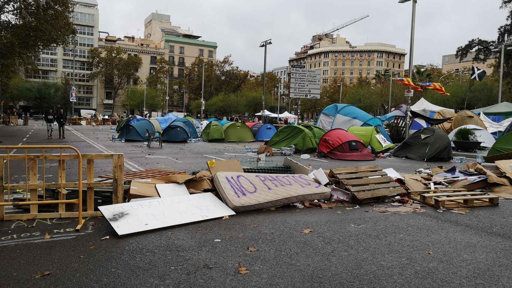 Imagen de la acampada este jueves / GA