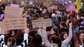 Manifestación feminista en Barcelona / EFE