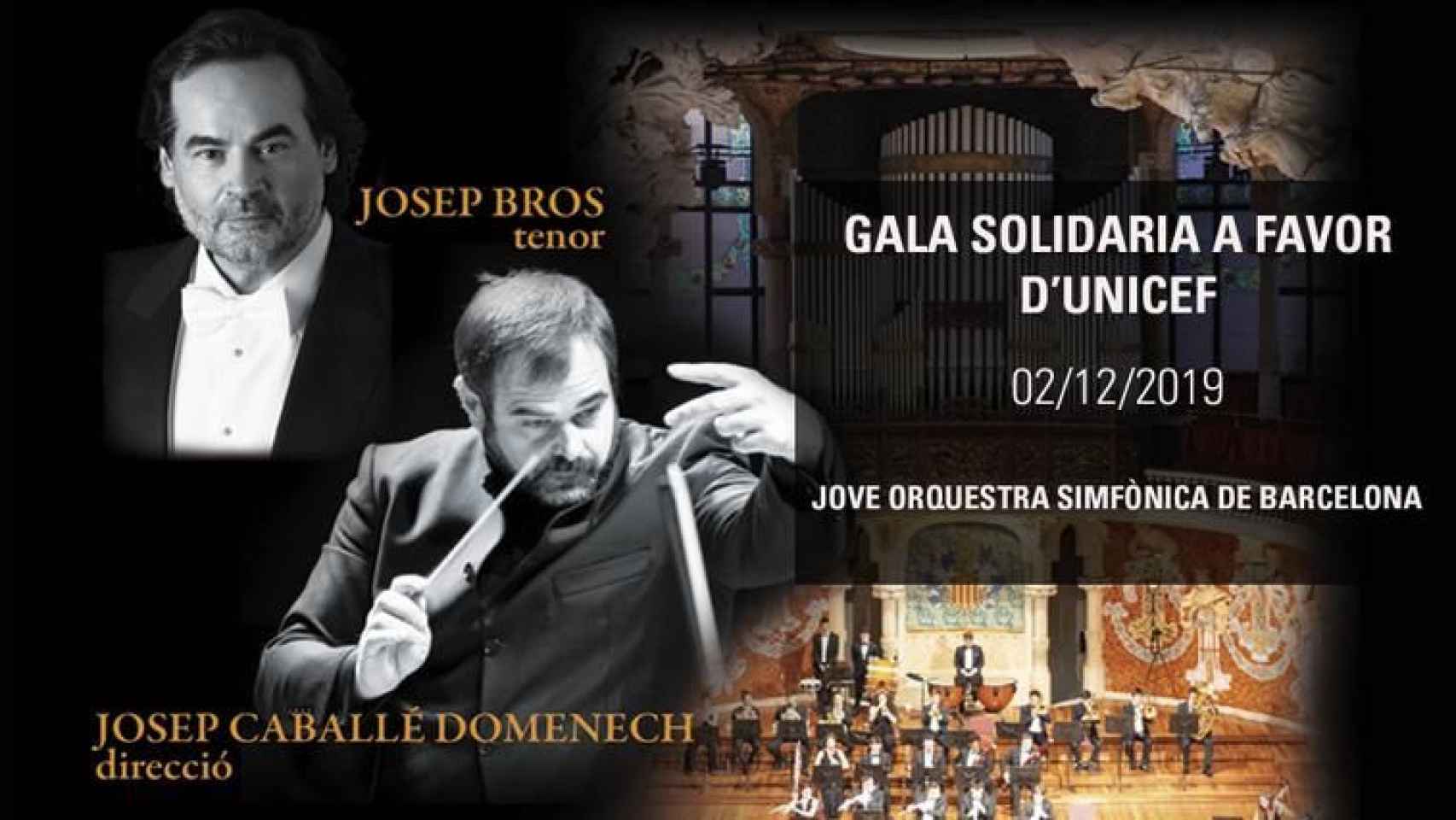 El Palau de la Música acogerá un concierto solidario con UNICEF el próximo lunes 2 / PALAU DE LA MÚSICA CATALANA