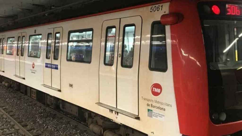 Un vagón del metro de Barcelona