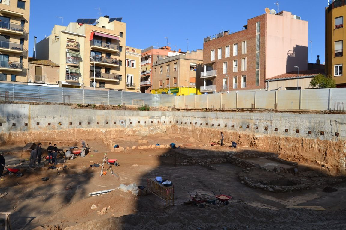 Un tramo de la antigua Via Augusta en Badalona / AJ. DE BADALONA