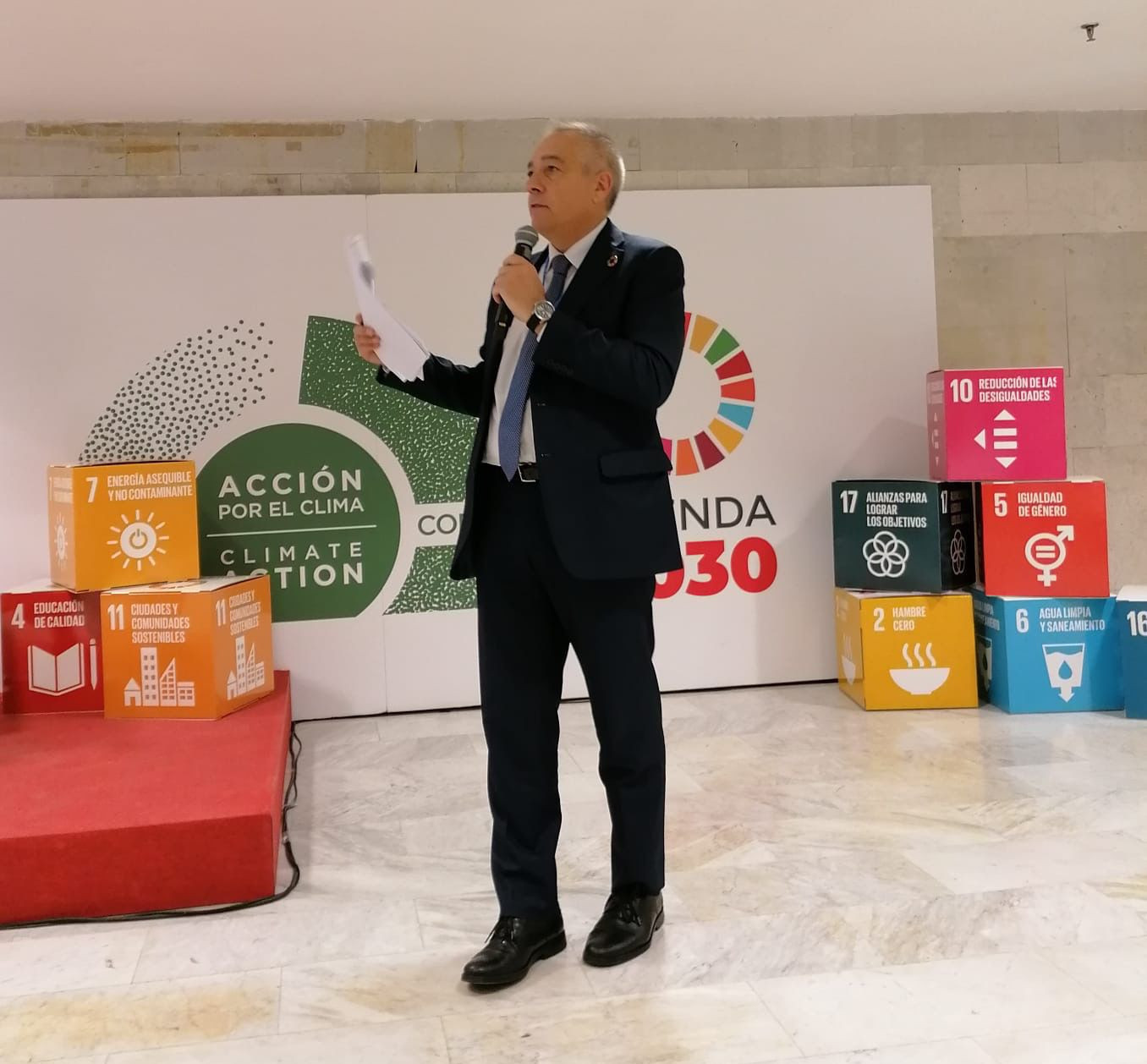 Pere Navarro, delegado especial del Estado en el Consorci de la Zona Franca de Barcelona, en la Conferencia de las Naciones Unidas sobre el Cambio Climático / CZFB