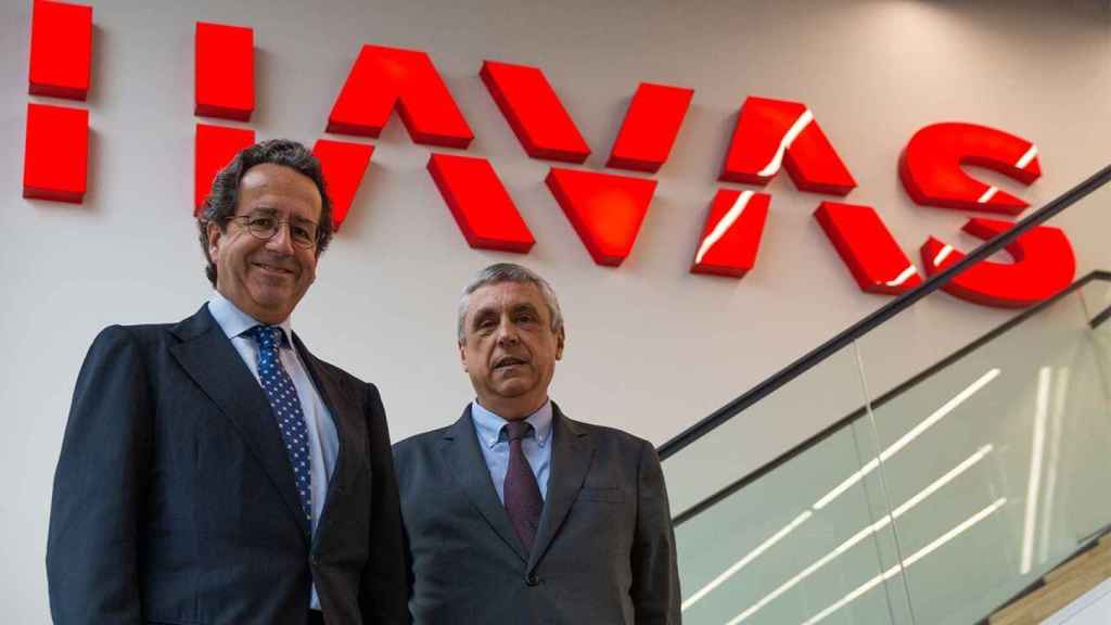 Alfonso Rodés, presidente del grupo Havas, que cae de la publicidad del Ayuntamiento, junto al Dr. Josep Maria Carbonell i Abelló, Decano de FCRI Blanquerna - Universitat Ramon Llull