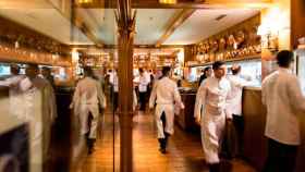 Interior del restaurante barcelonés Botafumeiro