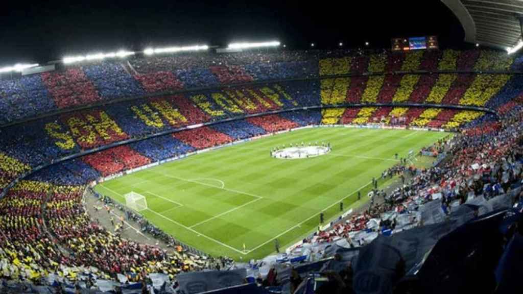 Interior del Camp Nou, donde se realizará la acción de Tsunami Democràtic / EFE