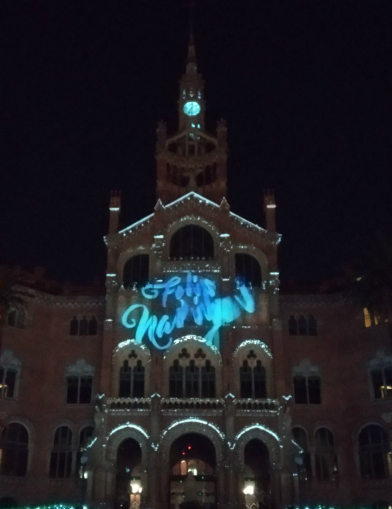 El Recinto Modernista de Sant Pau, iluminado por Navidad / JS