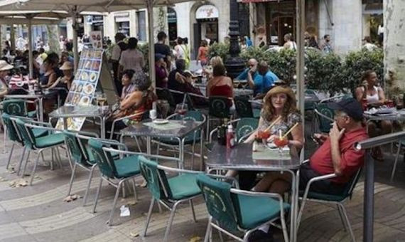 Una terraza de Barcelona / EFE