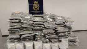 Bolsas de droga incautadas por la policía