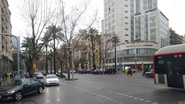 La avenida Diagonal a la altura de Muntaner, en Barcelona