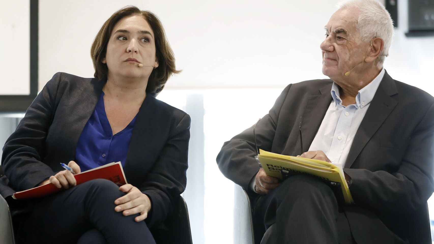 Ada Colau y Ernest Maragall en un debate electoral / EFE