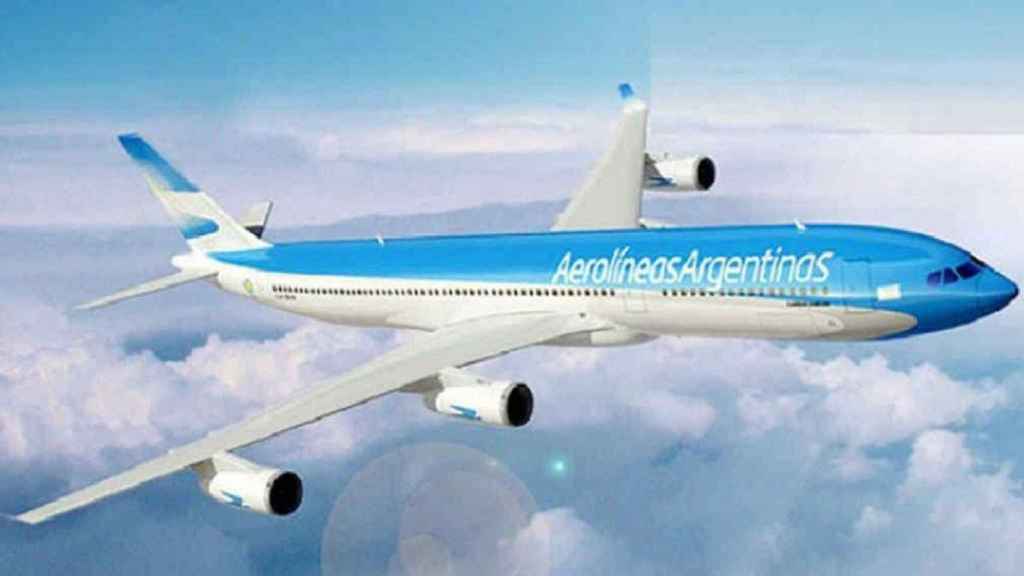 Avión de la compañía Aerolíneas Argentinas