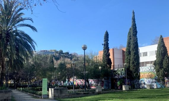 Jardines Walter Benjamin, situados en el barrio de El Poble-Sec / V.M.