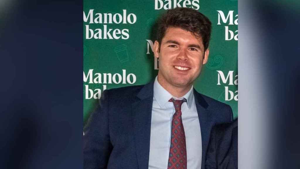 Pablo Nuño, CEO de Manolo Bakes, en la apertura de la primera tienda en Barcelona / MANOLO BAKES