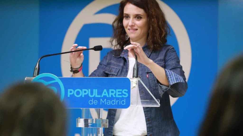 La candidata del PP a la presidencia de la Comunidad de Madrid, Isabel Díaz Ayuso