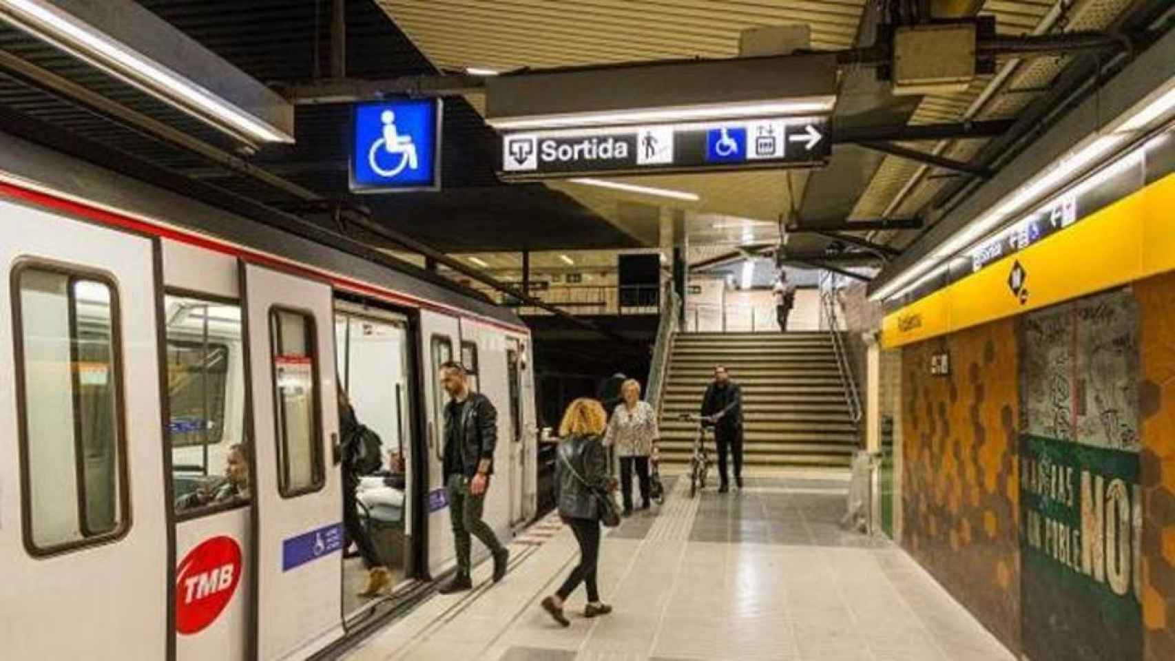 Una estación de metro de la L4 / TMB