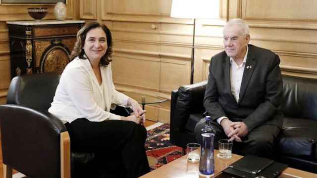 Colau y Maragall, durante la reunión / AYUNTAMIENTO DE BARCELONA