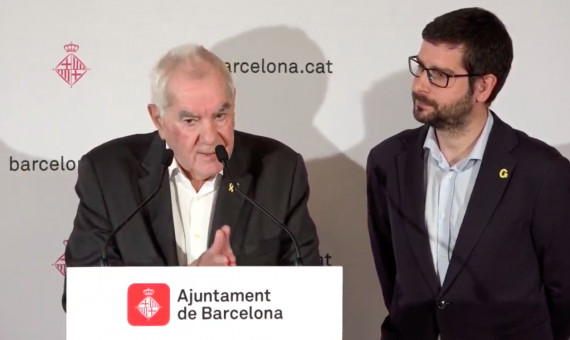 Colau y Maragall, durante la reunión / AYUNTAMIENTO DE BARCELONA