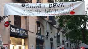 Manifestación vecinal en contra de los narcopisos del Raval