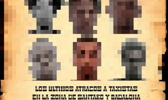 mágenes de supuestos ladrones que circulan entre los taxistas