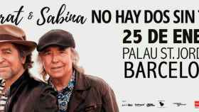 Cartel promocional del concierto de Serrat y Sabina / THE PROJECT