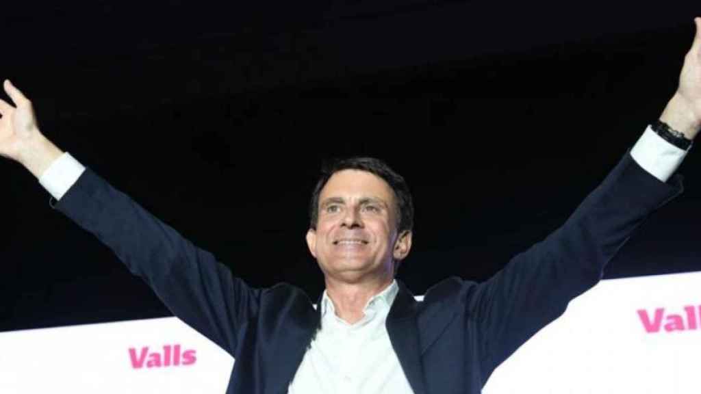 Manuel Valls en un acto de campaña