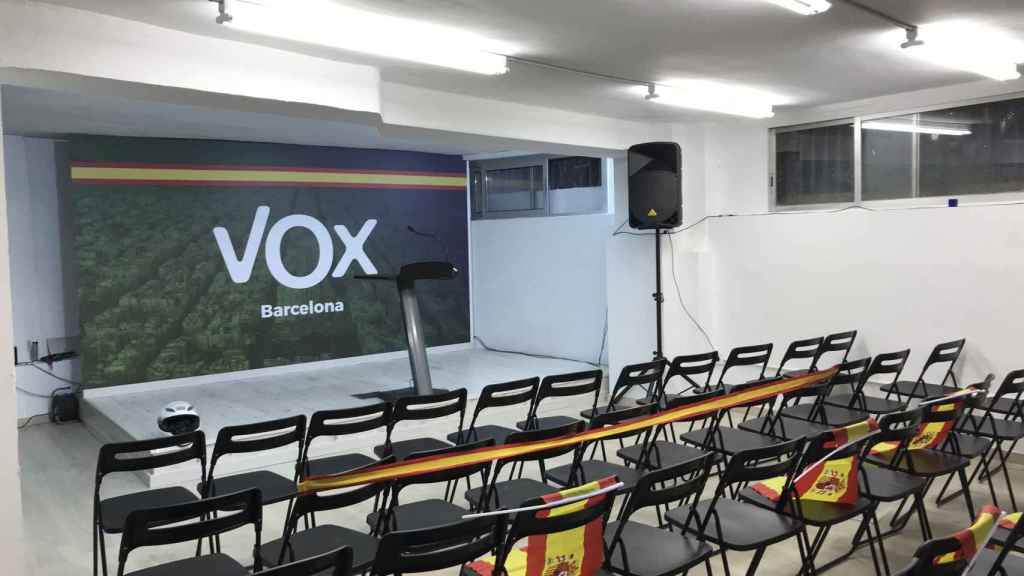 Interior de la sede de Vox, en Barcelona / VOX BARCELONA