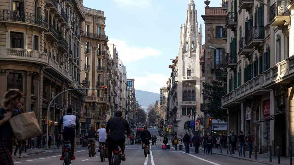 Imagen de la Via Laietana sin coches / AJUNTAMENT DE BARCELONA